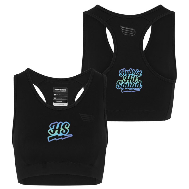 Women's Sustain Long Line Crop Bra Thumbnail
